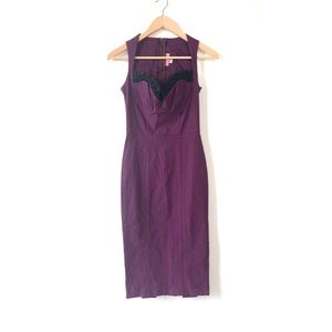 Dark purple Pinup Couture Dress